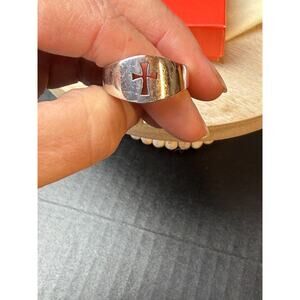 James Avery Wide Crosslet Ring Sterling Silver 925 Size 12